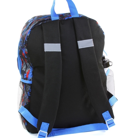 Boys Blue & Red 5-Piece Backpack Set. 16" - Picture 2 of 2